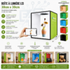 Boîte à Lumière LED 30 × 30 cm – Studio Photo Pliable avec Éclairage LED Intégré pour Photos de Produits