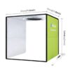 Boîte à Lumière LED 30 × 30 cm – Studio Photo Pliable avec Éclairage LED Intégré pour Photos de Produits