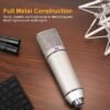 Microphone à Condensateur U87 AI XLR Professionnel 34 mm avec Support Antichoc – Qualité Studio 48V