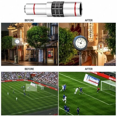 gvc.product.image_.1783180427248.a7591539-c737-44e5-8774-9be6412f31c4.jpeg Objectif Téléphoto 18X Universel pour Smartphone avec Mise au Point Manuelle et Trépied