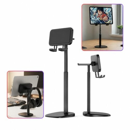 Support de Tablette Réglable en Hauteur – Support de Bureau Stable pour Tablettes 5.1 à 12 Pouces