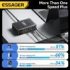 Chargeur GaN 320W de Bureau 8 Ports USB-C et USB-A avec Support – Charge Rapide PD/QC – Prise EU