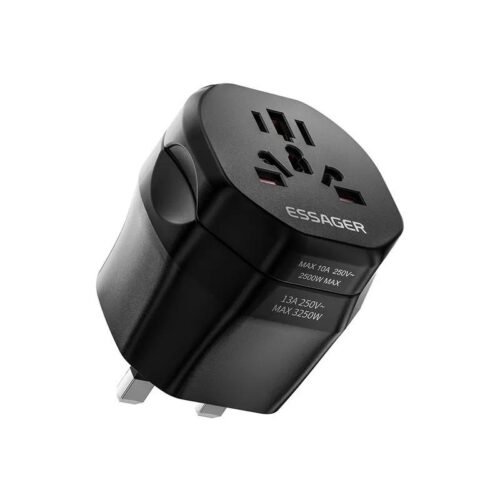 Adaptateur de Voyage Universel 100-250V – Prise Internationale US EU UK AUS Compacte et Portable