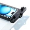 Pochette étanche double poche pour téléphone 7 pouces IP68 avec dragonne amovible – Protection waterproof pour plage et piscine