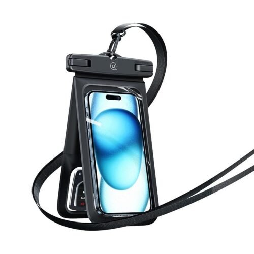 Pochette étanche double poche pour téléphone 7 pouces IP68 avec dragonne amovible – Protection waterproof pour plage et piscine