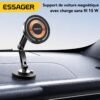 Support téléphone voiture magnétique 15W avec charge sans fil – Fixation puissante multi-axes