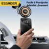 Support téléphone voiture magnétique 15W avec charge sans fil – Fixation puissante multi-axes
