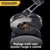 Support téléphone voiture magnétique 15W avec charge sans fil – Fixation puissante multi-axes