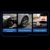 Support téléphone voiture avec charge sans fil 15W – Fixation automatique pour grille d’aération