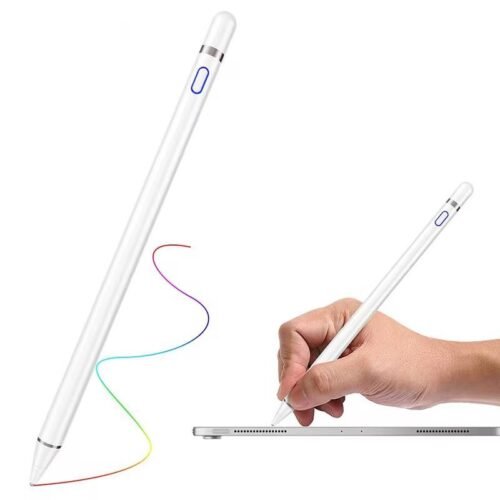 Stylet Tactile Universel Rechargeable USB-C – Pointe Fine Haute Précision Compatible Android, iPhone, iPad, Tablettes & Windows