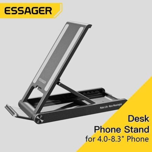 Support de Téléphone Pliable Réglable pour Bureau – Compatible Smartphones 4 à 8,3 Pouces