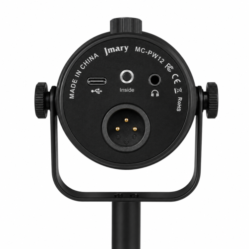 Microphone USB/XLR MC-PW12 – Double Connexion USB & XLR, Réduction de Bruit, Monitoring Casque, RGB et Plug & Play