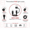 Microphone USB/XLR MC-PW12 – Double Connexion USB & XLR, Réduction de Bruit, Monitoring Casque, RGB et Plug & Play