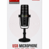 Microphone USB/XLR MC-PW12 – Double Connexion USB & XLR, Réduction de Bruit, Monitoring Casque, RGB et Plug & Play