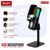 Microphone USB RGB pour PC & Mobile avec Réglage du Gain, Touche Mute et Connexion USB/Type-C – MC-PW13