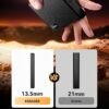Power Bank Magnétique 10000mAh 15W Sans Fil PD 20W USB-C avec Écran LED pour iPhone MagSafe et Smartphones