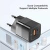 Chargeur Secteur 33W GaN USB-C + USB-A Charge Rapide PD/QC Universel