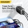 Chargeur Secteur 67W GaN USB-C x2 + USB-A Charge Rapide PD QC 3 Ports Universel
