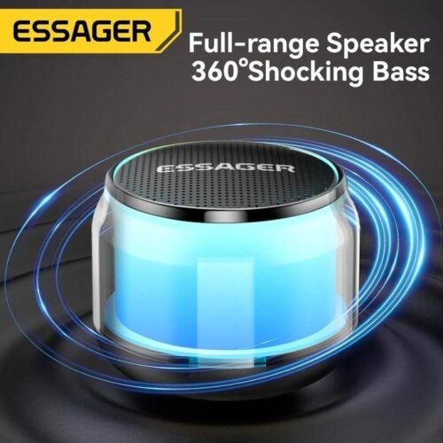 Enceinte Bluetooth Portable LED 360° Basses Puissantes FM AUX Carte TF