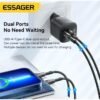 Chargeur Secteur Mini 20W GaN USB-C + USB-A Charge Rapide PD QC Universel