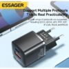 Chargeur Secteur Mini 20W GaN USB-C + USB-A Charge Rapide PD QC Universel