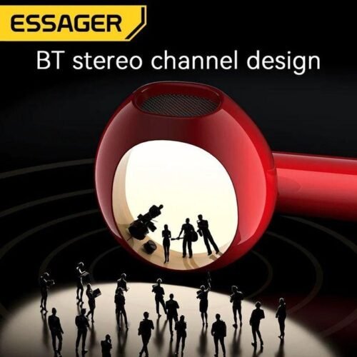 Écouteurs Bluetooth TWS HiFi Sans Fil avec Boîtier de Charge Design Rouge