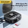 Kit Câble Rétractable Multifonction USB-C, Lightning & Micro USB avec Adaptateurs et Rangement