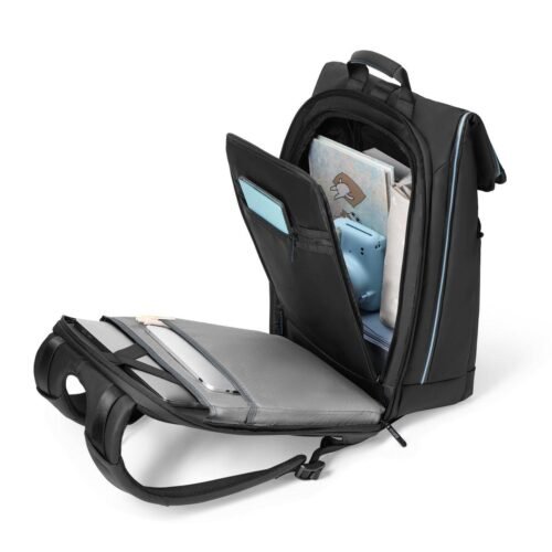 Sac à Dos Ordinateur Portable 15,6” Étanche avec Poche Antivol et Sangle Trolley – Grande Capacité