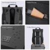 Sac à Dos Ordinateur Portable 15,6” Étanche avec Poche Antivol et Sangle Trolley – Grande Capacité