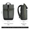 Sac à Dos Ordinateur Portable 15,6” Étanche avec Poche Antivol et Sangle Trolley – Grande Capacité