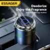 Diffuseur de Parfum Solide pour Voiture – Désodorisant 360° en Alliage d'Aluminium avec Éclairage d'Ambiance LED – Jusqu'à 90 Jours