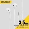 Écouteurs Filaires 3.5 mm Hi-Fi Stéréo avec Microphone HD et Commande Multifonction – Compatibles PC, Smartphone, Tablette & Laptop