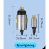 gvc.product.image_.1784030402024.bebfe457-34f9-4efb-a1fd-052f80811adb.jpeg Chargeur de Voiture USB-C PD 20W avec Câble Lightning Intégré 1,5 m + Port USB – Charge Rapide pour iPhone et Smartphones