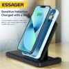 Station de Charge Sans Fil 4-en-1 15W – Chargeur Rapide pour Smartphone, Montre Connectée, Écouteurs et Stylet