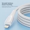 Câble USB vers Lightning 2.4A Charge Rapide – Câble Tressé Haute Résistance pour iPhone et iPad