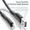 Câble USB vers Lightning 3A Charge Rapide – Câble Tressé Renforcé avec Transfert de Données 480 Mbps