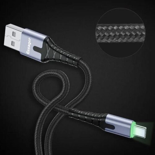 Câble USB vers USB Type-C 3A – Charge Rapide QC 3.0 et Synchronisation 480 Mbps