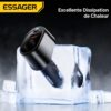 Adaptateur Allume-Cigare 120W avec USB-A 30W, USB-C 35W et Prise d’Extension 85W pour Voiture