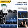 Chargeur Voiture Rapide 45W USB-C PD 3.0 + USB-A QC – Double Port 12V/24V avec Protection Intelligente