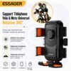 Support Téléphone Vélo & Moto Universel – Rotation 360°, Verrouillage Automatique, Compatible 4,7 à 6,9 pouces
