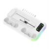 Station de Refroidissement Multifonction pour PS5 Slim & PS5 Pro avec Charge Double, Ventilateur RGB