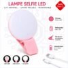 Lampe Selfie LED Rechargeable à Clip – Éclairage Portable pour Smartphone, Visioconférence, TikTok & Maquillage