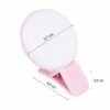 Lampe Selfie LED Rechargeable à Clip – Éclairage Portable pour Smartphone, Visioconférence, TikTok & Maquillage