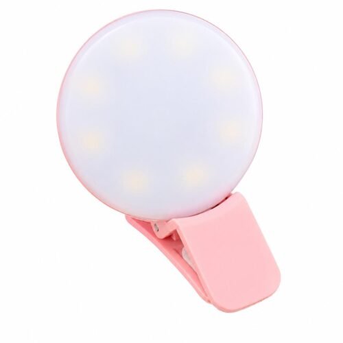 Lampe Selfie LED Rechargeable à Clip – Éclairage Portable pour Smartphone, Visioconférence, TikTok & Maquillage