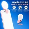 Lampe Selfie LED Rechargeable à Clip – Éclairage Portable pour Smartphone, Visioconférence, TikTok & Maquillage
