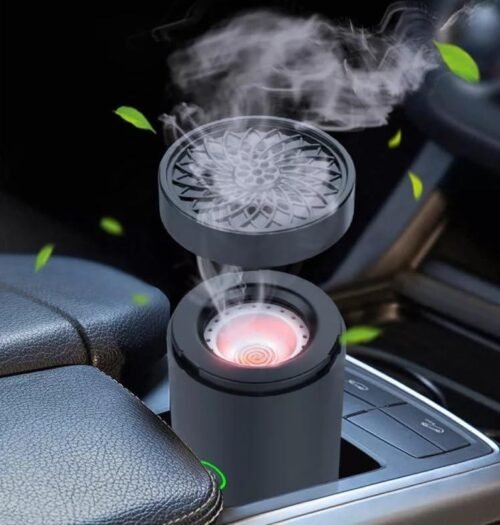 Brûleur d'Encens Électrique Rechargeable Portable pour Bakhoor et Oud pour Maison, Bureau et Voiture