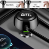 Chargeur Voiture 48W USB + Câble USB-C Rétractable 70 cm – Charge Rapide CC-14