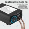Soudeuse par Points Portable 8000W à Double Impulsion avec Pédale et Affichage Numérique LED Rechargeable