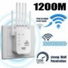 Répéteur Wi-Fi 1200Mbps Double Bande 2.4GHz/5GHz – Amplificateur de Signal Longue Portée 6 Antennes