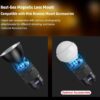 Lampe LED Vidéo RGB 60W Rechargeable – Éclairage Photo & Vidéo 360° avec Monture Magnétique et Écran LCD